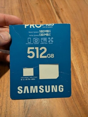 512GB Samsung PRO Plus Micro SD Karte 130MB/S U3 A2 SDXC Class 10 Speicherkarte