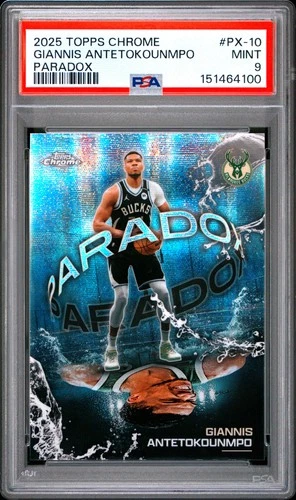 2025 Topps Chrome Giannis Antetokounmpo Base (PSA 9)