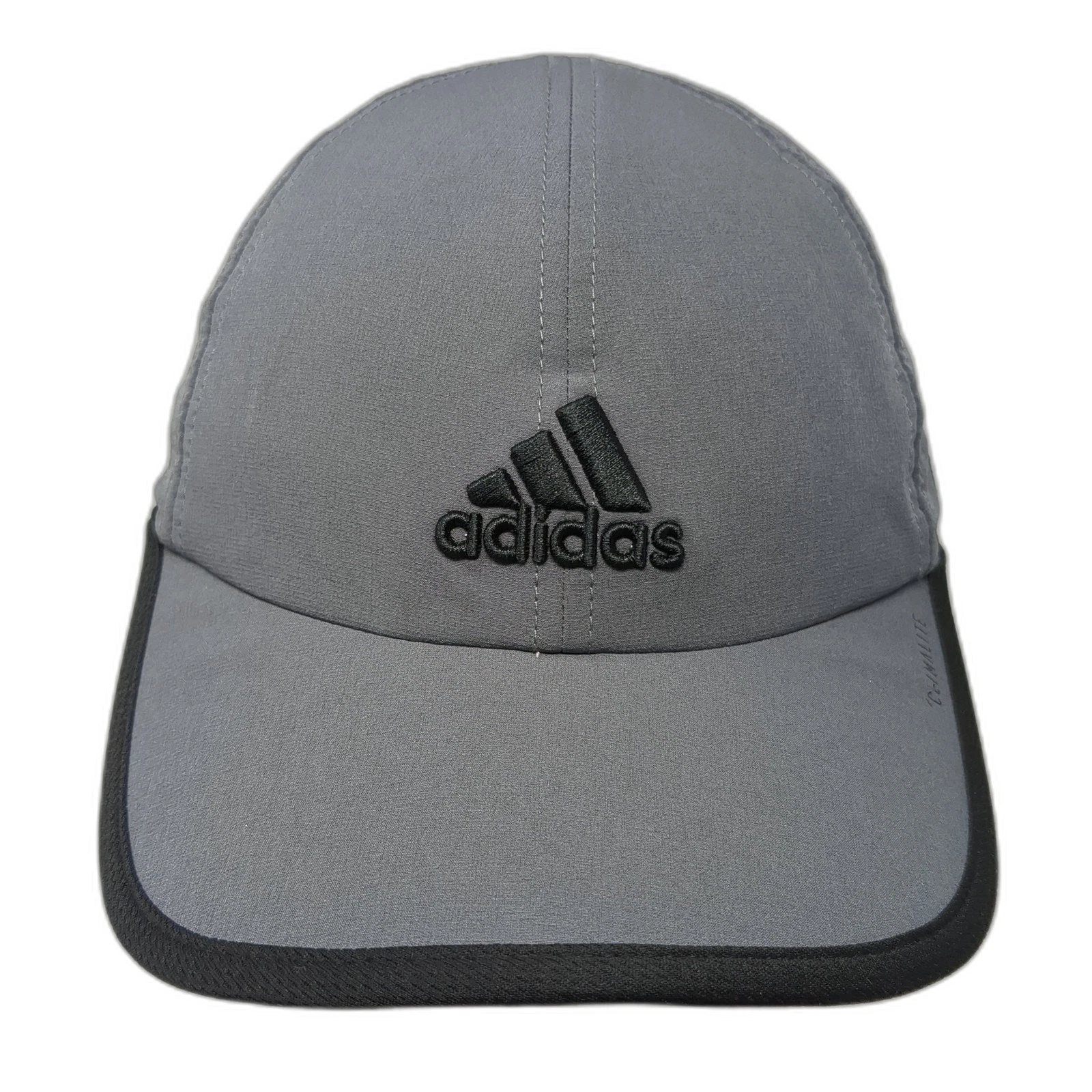 Adidas Strapback Baseball Cap Gray One Size Adjustable Embroidered Outdoor