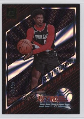 2023 Panini Donruss Retro Series Holo Laser 66/99 Scoot Henderson Rookie RC 1nc1