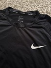 Nike Pro Dri-FIT Breathable Crew Neck Long Sleeve Shirt Black Men's XL