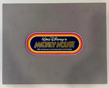 Rare Walt Disney Mickey Mouse 50th Anniv Cel Set Ltd Ed 1978 Portfolio #207/275 
