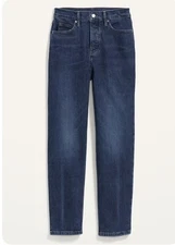 Old Navy Women’s Extra High-Waisted Button-Fly Sky-Hi Straight Jeans 