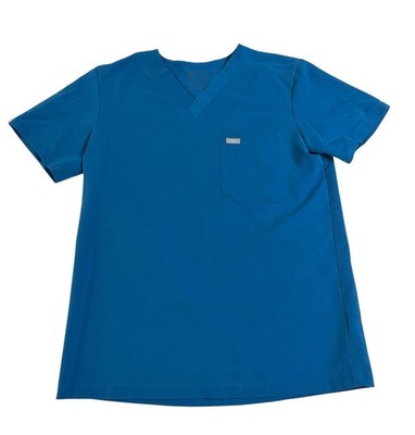 Figs 3-Pocket Scrub Top Tech Collection Blue Shirt TM3000 Adult Small