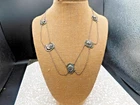 ART Deco jewelry Rare Sterling Silver Festoon necklace San Francisco Estate