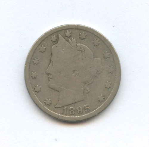Photo of a 1895-P Liberty Nickel from an eBay listing that sold on Jul 17, 2026