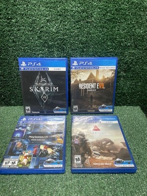 Sony PlayStation 4 VR  Game Lot Of 4 Tested & Works PS4. Free Ship! Various