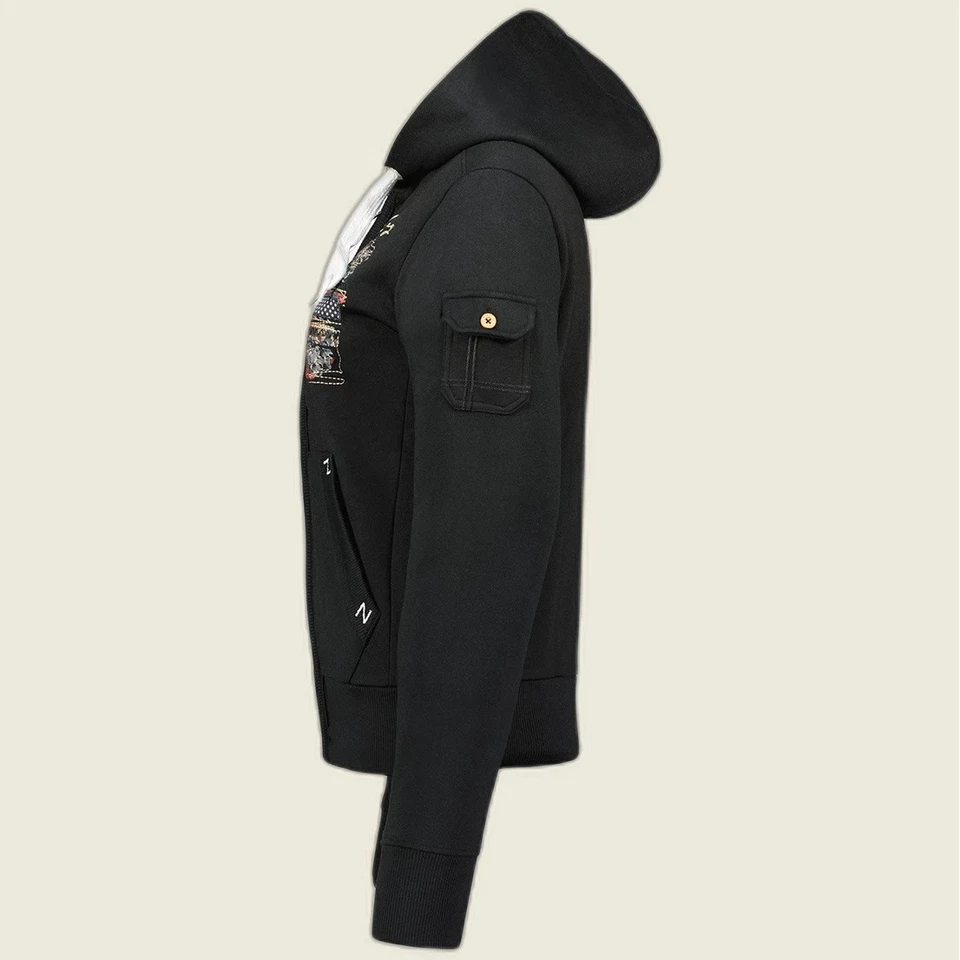 Fabeaute gilet avec capuche noir M - Photo 3/4