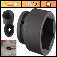 1-inch Drive 6 Point Metric Impact Socket 55mm - Heavy Duty Tool For Mechanics