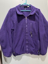 Vintage Patagonia Fleece Jacket Men L Purple Full Zip Made in USA Outdoor Fleece