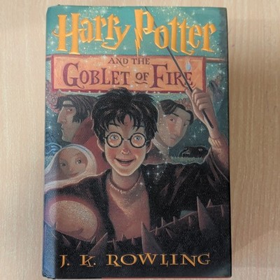 J.K. Rowling Harry Potter Goblet of Fire Bk 4 Hardcover 2000 Scholastic DJ