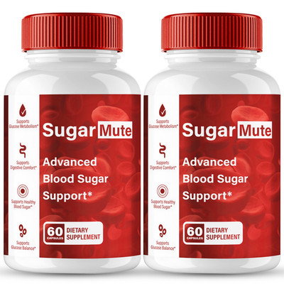 Sugar Mute Capsules, Official Blood Support Supplement Pills (2 Pack)