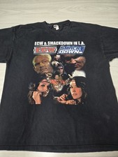 ECW SMACKDOWN IN L.A. 2009 T-SHIRT JOHN CENA VS. BIG SHOW STEEL CAGE MATCH XL 
