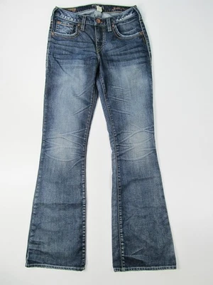 Silver Jeans Suki Flare Trousers Hose Denim Jeans Pantalone Blau Neu 28 - Bild 1 von 3
