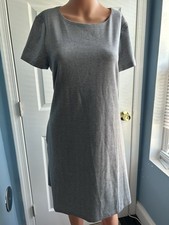 NWT Tommy Hilfiger Dress Women's Size 10 Sleeveless Grey Black