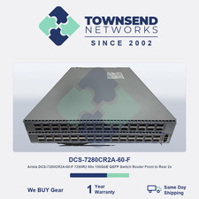 Arista DCS-7280CR2A-60-F 60-Port 100GbE L3 Switch QSFP   Tested  Guaranteed