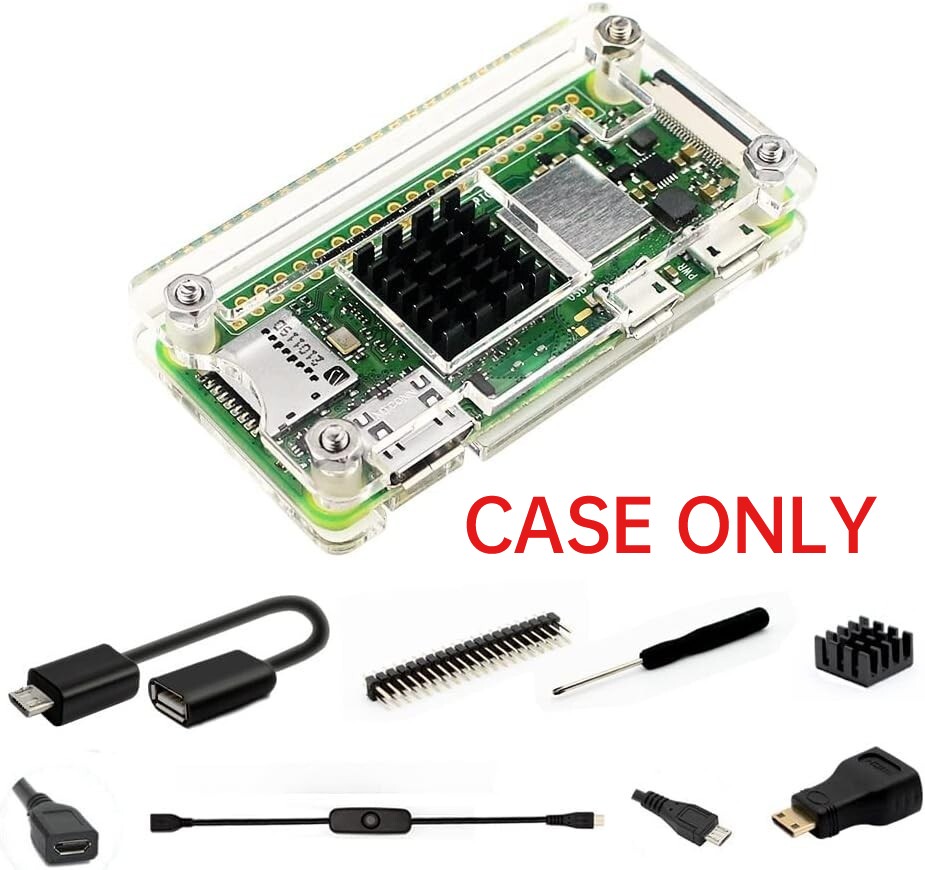 Raspberry Pi Zero 2 W Case Kit w/ Raspberry Pi Zero 2 W Case Power Supply US. Available Now for $11.29