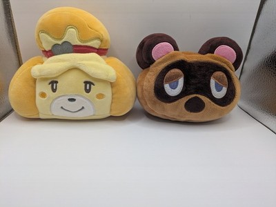 Animal Crossing Club Mocchi-Mocchi Plush Lot X2! Isabelle AND Tom Nook! VGC!