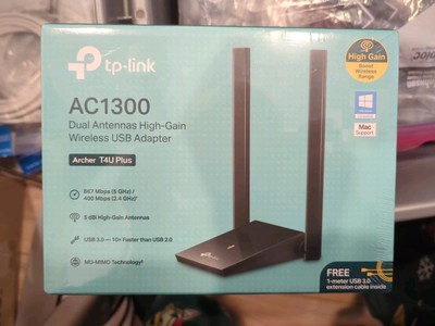 TP-LINK AC1300 Dual Antennas High-Gain Wireless USB Adapter ArcherT4UPlus