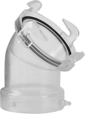 45° Clearview RV Sewer Hose Adapter with 3'' Bay Lug - Durable, Leak-Proof Conne
