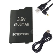 3.6v Battery +Charge Cord for PSP 2000/2001/2003/2004 Slim PSP 3000 Lite & 3003