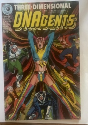 Eclipse Comics Three-Dimensional Dnagents #1 1984 Copper Age Comic Book