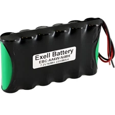 Exell 7.2V Custom NiMH 2200mAh Battery Pack 6" 22AWG Bare Leads