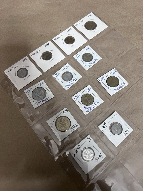 Lot Of 12 “UKRAINE” Circulated Mix Coins Various Years 1992 To 2007