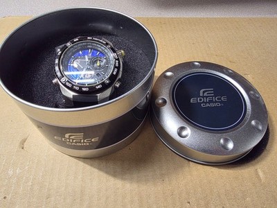 Casio EFE-500 Men's Edifice Chronograph Blue/Black Dial Date Tachymeter Watch