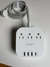 One Beat Power Strip with USB Charger, NEW, Still in Box