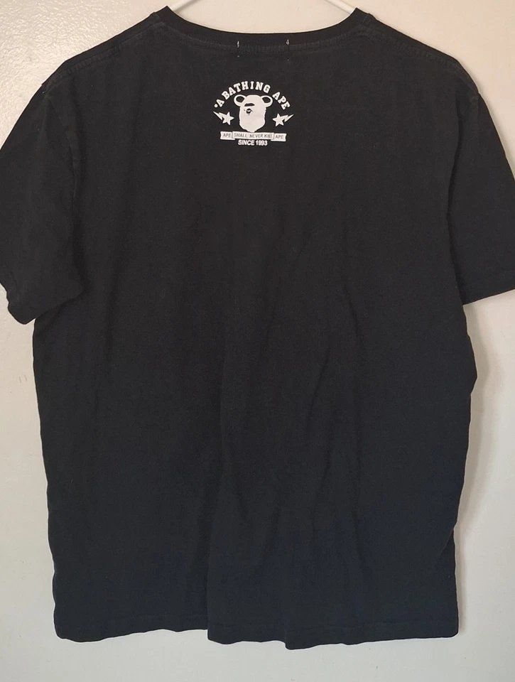 A Bathing Ape T Shirt Youth XL Baby Milo Tee Bape Black Graphic Art Rare Adult S - Image 3 of 4