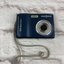 Insignia NS-DSC10B 10MP Digital Camera Blue 3x Zoom Tested Working Compact