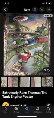 Thomas the Tank VI (6541) Poster Britt AllCroft Thomas Limited 1989 New ,sealed