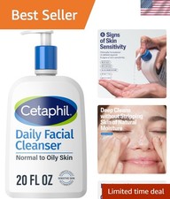 Gentle Foaming Face Wash 20oz - Hypoallergenic for Sensitive Combination Skin