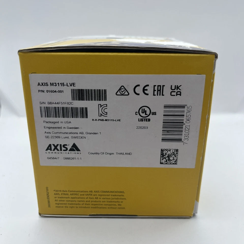 AXIS M3115-LVE Network Camera 01604-001 Indoor/Outdoor flat-faced 1080p dome - Image 2 of 4