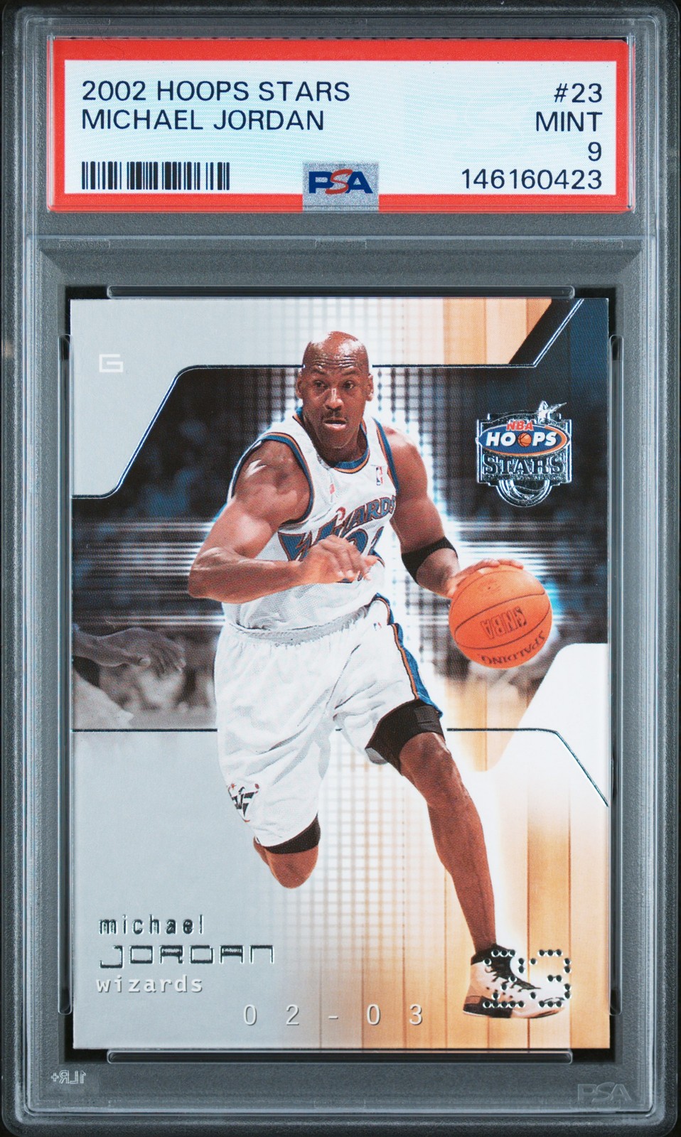2002 HOOPS STARS #23 MICHAEL JORDAN PSA 9