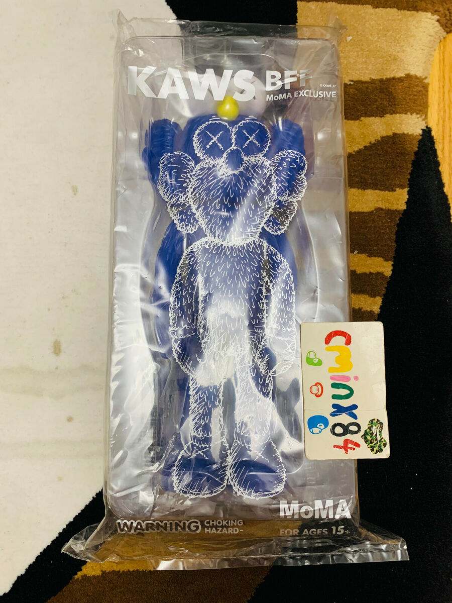 100% Authentic 2017 KAWS BFF Open Edition Vinyl Figure Blue Moma