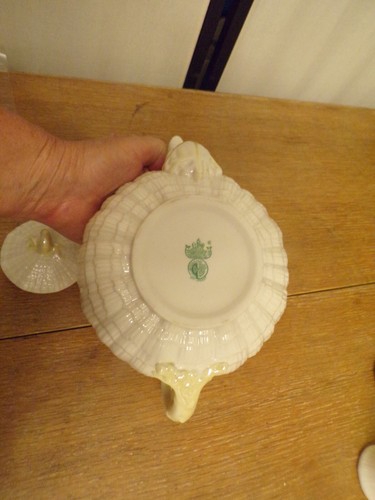 Auswahl Vintage Belleek Irland glänzend feine Knochen Elfenbein China Stücke - Bild 49 von 95