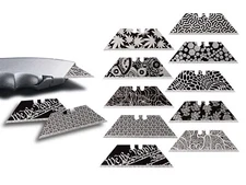 Utility Knife Box Cutter Berkling Blade Replacement Black Steel Engraved