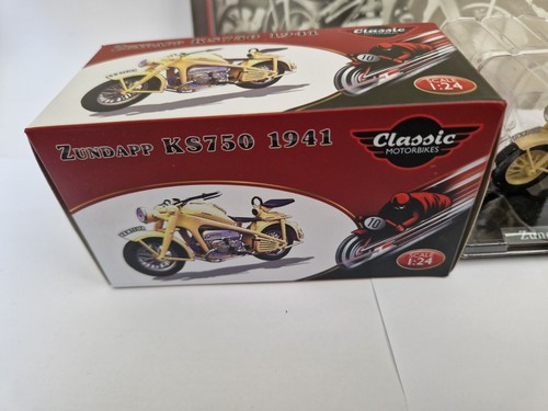 1/24 ATLAS IXO CLASSIC MOTOR BIKES - 1941 ZUNDAPP KS750 MOTORCYCLE + LEAFLET - Picture 3 of 3