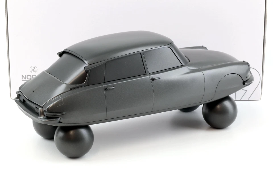 1:12 NOREV Citroen DS 19 On Balls 1959 Sculpture Full Mat Gris - Limite De - Photo 3/4