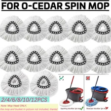 Replacement Microfiber Mop HEAD For O-Cedar Spin Mop Easy Clean Wring Refill.