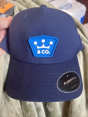 Scotty Cameron Tiffany Crown & Co Snapback Hat Rubber Patch Golf Hat New Blue