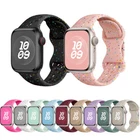 Colorful Silicone Sport Band for Apple Watch 11 10 9 8 7 6 5 SE 41/44/42/45/46mm