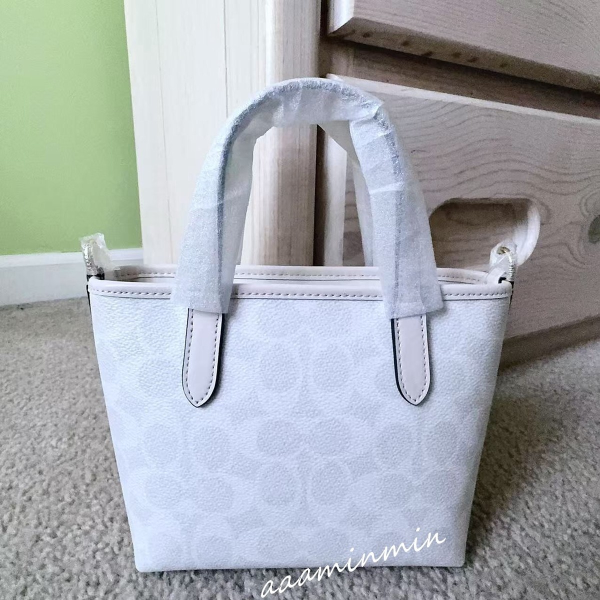 NWT Coach City Mini Tote Bag In Signature Canvas- CW032 | eBay
