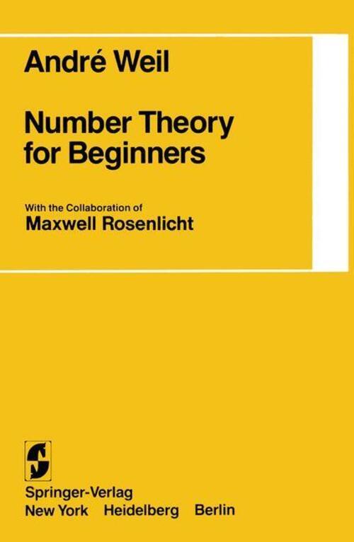 Thumbnail - Number Theory For Beginners Andre Weil Taschenbuch Paperback 70 S.
