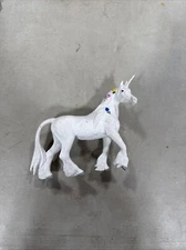 2008 Safari LTD White Mystical Unicorn With Flowers Fairytale Magic Rare B35