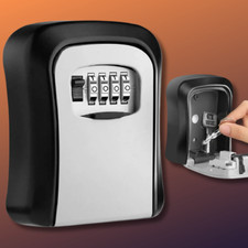 4-Digit Combination Lock Key Box Safe Storage Box Padlock Security Home Outdoor
