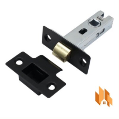 Door Latch Black Eclipse Supa Double Sprung Tubular Mortice Latch