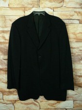 HUGO BOSS Made in USA 3 Button Blazer 46 L Black  119 